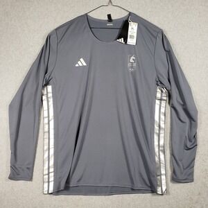 NWT Adidas 2024 Boston Marathon Adizero Men's 2XL Grey Long Sleeve Shirt JN5535